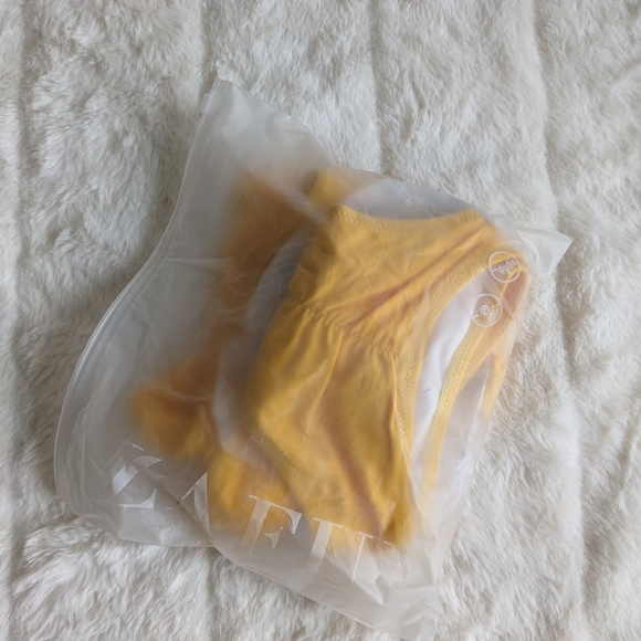 Zaful knot front scrunch butt bikini Yellow Medium Size 6 - Picture 6 of 7